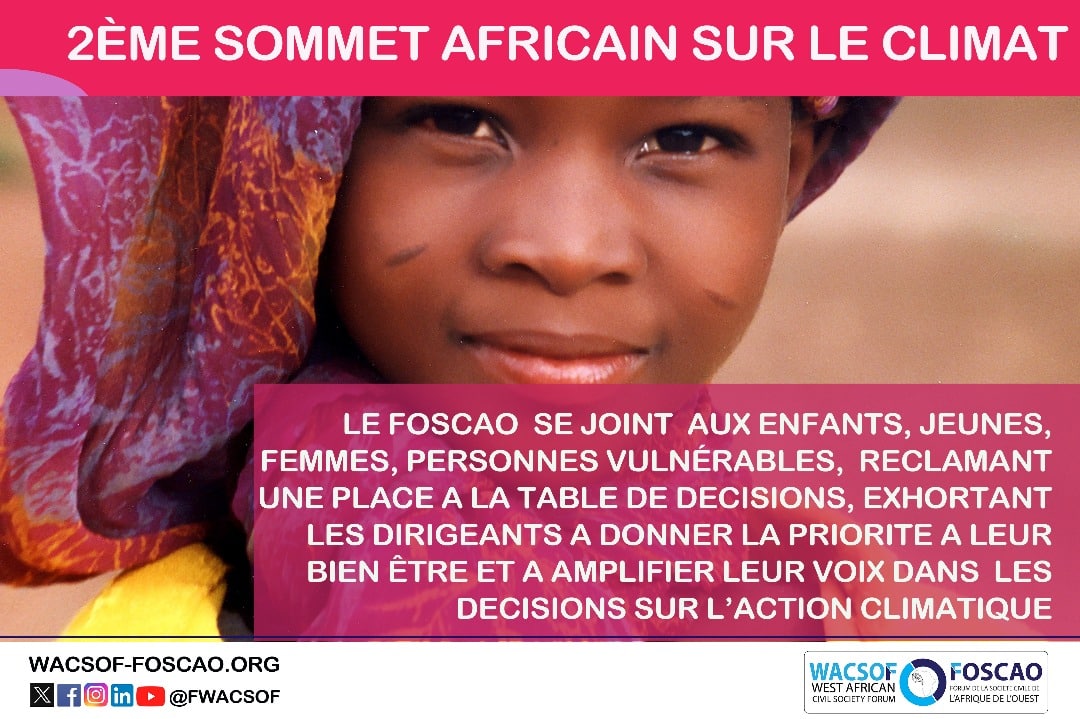 2ÈME SOMMET AFRICAIN SUR LE CLIMAT